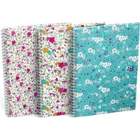 Oxford Notizbuch - Floral - Quadratisch - B5 - Gemischt - - One Size - Notizbücher