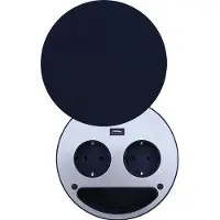 Wipo SMILE Doppelsteckdose USB in SCHWARZ / Tischsteckdose / Steckdose / Doppel-Steckdose