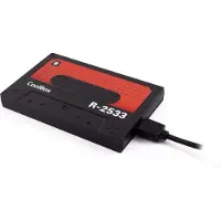 CoolBox SlimChase R-2533, HDD / SSD-Gehäuse, 2.5", Serial ATA III, 5 Gbit/s, USB Anschluss, Schwarz, Rot
