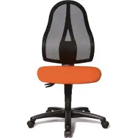 Topstar Bürostuhl Open Point P, OP100 G04 Stoff orange, Gestell schwarz