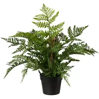 Creativ Green Kunstpflanze "Farn", grün, H:45cm Ø:35cm, Kunststoff, Kunstpflanzen, Kunstpflanze, im Kunststofftopf