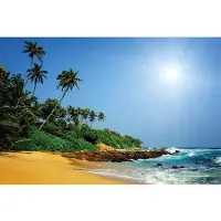 Papermoon Vlies- Fototapete Digitaldruck 350 x 260 cm Sri Lanka Tropical Beach GLO769559146