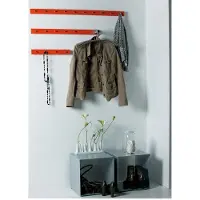 OTTO Garderobenleiste STRAIGHT schwarz 7 Haken, 70cm