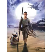 Komar Fototapete "STAR WARS Rey - Größe 184 x 254 cm" bedruckt glatt Kinderzimmer