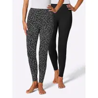 Witt Weiden Leggings, Damen, Gr. 18/19, Kurzgrößen, schwarz, 95% Baumwolle, 5% Elasthan, unifarben, Hosen Leggings