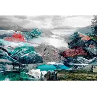 Overig Vliestapete "Vlies - Up and Down - Größe 368 x 248 cm" bedruckt glatt Wohnzimmer, Schlafzimmer