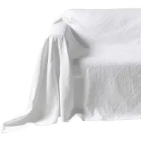 Pereira Da Chuna Sesselüberwurf in weiß | Gr.: 160-x-190-cm