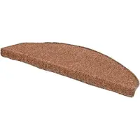 Andiamo Stufenmatte "Bob" Gr. 22, braun (cognac), B:65cm H:4,5mm L:28cm, Kunstfaser, Teppiche, Stufenmatte, melierte Schlinge, selbstklebend, Set mit 2 Stück oder 15 Stück