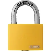 ABUS Zylindervorhangschloss T65AL/40 gelb gl. Schlosskörperbreite 43 mm Aluminium gleichschliessend
