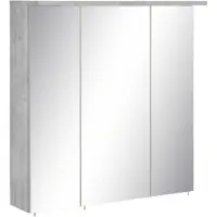 Schildmeyer Spiegelschrank »Zadar«, BxHxT: 70,5 x 71 x 16 cm, 3-türig, steingrau