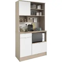 Parisot Küchenbuffet "Socool 11" Weiß / Jackson-Eiche
