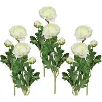 Creativ Green Kunstblume "Ranunkel" für schöne Arrangements wie Sträuße und Gestecke