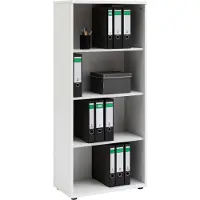 Schildmeyer Möbelpartner Aktenregal »Smileline IV« 65 cm breit 4 OH weiß, 65x147x34 cm