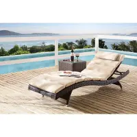 Destiny Gartenliege WAVE Stapelliege 206x70x40cm, verstellbar, ohne Auflage