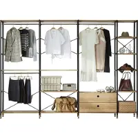 Möbilia Regal-Set aus Akazie 292,5x210 cm