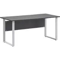 Schildmeyer Möbelpartner Schreibtisch Serie 1500, anthrazit / silber, 160 x 74 x 65 cm