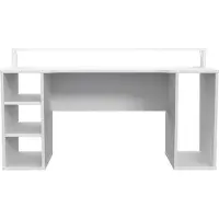 Forte Gamingtisch "Tezaur", weiß, B:160cm H:91cm T:72cm, Tische, Gamingtisch, wahlweise mit RGB-Beleuchtung