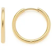 Leonardo Damen-Creolen Edelstahl Leonardo Gelbgold
