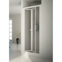 Forte Nischendusche Domino 90-95 cm Duschtür Faltsystem Duschwand