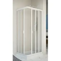 Forte Eckduschkabine "Vela", ca. 75 x 90 x cm