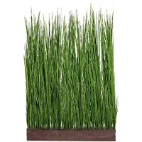 Creativ Green Kunstgras "Gras Raumteiler", grün, B:92cm H:150cm T:10cm, Kunststoff, Kunstpflanzen, Kunstgras