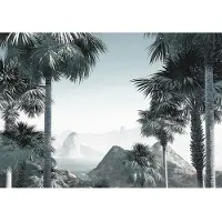 Overig Vliestapete "Digitaldruck Vlies - Guanabara - Größe 400 x 280 cm" bedruckt glatt Wohnzimmer, Schlafzimmer