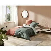 Kaeppel Mako Satin Wendebettwäsche Jaro 135x200 cm + 80x80 cm Jade