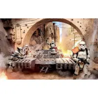 Komar Vliestapete "Digitaldruck Vlies - Star Wars Tanktrooper - Größe 400 x 250 cm" bedruckt glatt Kinderzimmer