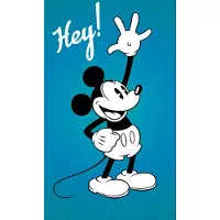 Komar Vliestapete "Digitaldruck Vlies - Mickey - Hey - Größe 120 x 200 cm" bedruckt glatt Kinderzimmer