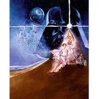 Komar Vliestapete "Digitaldruck Vlies - Star Wars Poster Classic2 - Größe 200 x 250 cm" bedruckt glatt Kinderzimmer