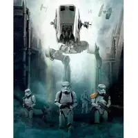 Komar Vliestapete "Digitaldruck Vlies - Star Wars Imperial Forces - Größe 200 x 250 cm" bedruckt glatt Kinderzimmer