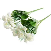 Botanic-Haus Kunstblume "Nelkenbusch", beige (creme, weiß), B:15cm H:35cm T:15cm Ø:15cm, Kunststoff, Kunstpflanzen, Kunstblume