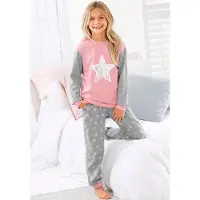 Vivance Pyjama 1 Stück, 2 tlg. Schlafanzug in langer Form mit Sternen Print