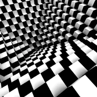 Papermoon Fototapete "Abstrakte Geometrie", bunt, B:2m L:1,5m, Vlies, Tapeten, Fototapete