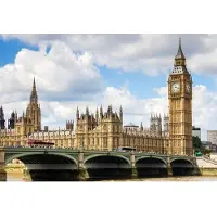 Papermoon Fototapete "Big Ben", bunt, B:5m L:2,8m, Vlies, Tapeten, Fototapete