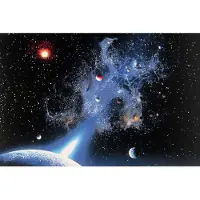 Papermoon Fototapete "Universum", bunt, B:2m L:1,49m, Vlies, Tapeten, Fototapete