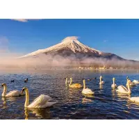 Papermoon Fototapete "Mount Fuji", bunt, B:3m L:2,23m, Vlies, Tapeten, Fototapete