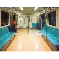 Papermoon Fototapete "Empty Subway", bunt, B:3m L:2,23m, Vlies, Tapeten, Fototapete