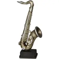 Ambiente Haus Saxophon Figur in Antiksilber - L | Gr.: onesize