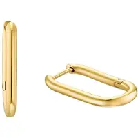s.Oliver Creolen für Damen, Edelstahl IP Gold s.Oliver Gold