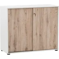 Schildmeyer Schiebetürenschrank »Serie 400« 100 cm breit 2x 2 OH weiß, 100.1x83.6x41 cm