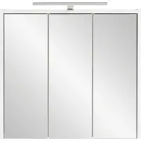 Inosign Spiegelschrank »Flag«, HxT: 60 x 16 cm, 3-türig, weiß glänzend - weiss