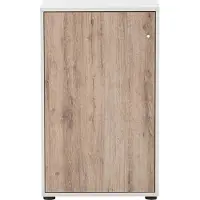 Schildmeyer Aktenschrank U 510 T Weiß W.eiche ca.50,9x83,6x41cm