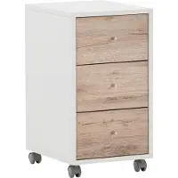 Schildmeyer Rollcontainer 400 Weiß/Wildeiche