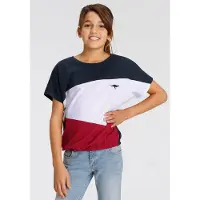 Kangaroos Fledermausshirt kurzärmelig, weit geschnitten, mit peppigem Druck