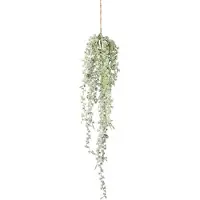 Creativ Green Winterliche Kunstpflanze "Weihnachtsdeko", grün, H:83cm, Kunststoff, Kunstpflanzen, Winterliche Kunstpflanze, Hängezweige mit Zapfen, beschneit