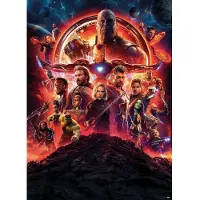 Komar Fototapete "Avengers-Infinity-War-Movie-Poster - Größe 184 x 254 cm" bedruckt glatt Kinderzimmer