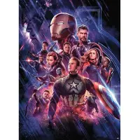Komar Fototapete "Avengers-Endgame-Movie-Poster - Größe 184 x 254 cm" bedruckt glatt Kinderzimmer