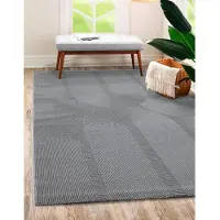 Merinos Teppich "Sign 1904", rechteckig, 12 mm Höhe, Hoch Tief Struktur, Geometrisch, 100% recyceltem Polyester, Wohnzimmer