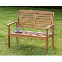 Merxx Gartenbank "Paraiba", braun, B:110cm H:91,5cm T:61cm, Holz, Sitzbänke, Gartenbank
